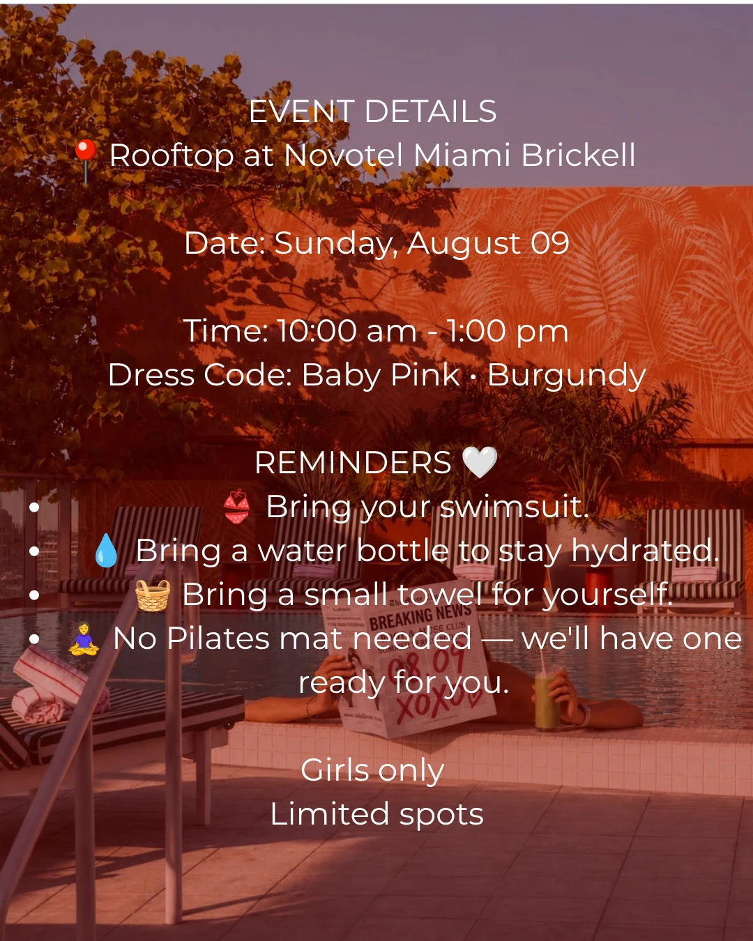 Root & Muse Club Summer Series: Poolside